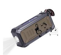 Altoparlante Solare Portatile Con bluetoth | Wireless Impermeabile Da Esterno | sistemaa Audio HiFi Con Design Antiurto, A Ricarica Solare Per Escursionismo, Videocamera