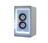 Altoparlante Trasparente Wireless BT Symphony Light RGB con Modalità Privata, Batteria A Lunga Durata, Altoparlante Trasparente Bianco