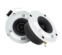 Altoparlante Tromba Tweeter per Auto 2x tweeter a cupola in alluminio per auto, altoparlante audio da 4 Ohm con pellicola in seta, audio HiFi multimediale da scaffale con pannello