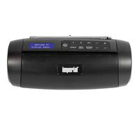 IMPERIAL DABMAN GO - Altoparlante Bluetooth portatile con radio (DAB+/FM, batteria, 8 ore di riproduzione, IPX5 impermeabile, 5 Watt) - Nero