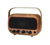 Altoparlante wireless compatto 5W materiale ABS nero (marrone) | Doppio driver, audio puro da 5 W, bassi potenziati, distorsione zero, per tecnologia dsp