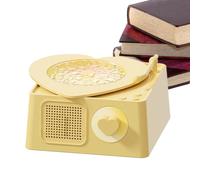 Altoparlante wireless - Lettore musicale con forma giradischi e luce RGB per intrattenimento, altoparlanti portatili per amanti della musica, picnic, camper, soggiorno e uso interno ed esterno