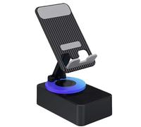 Altoparlante wireless ricaricabile, supporto per telefono a induzione, design non scivoloso, 6,02 x 4,09 x 2,56 pollici, Music Accessory Compact Versatile ideale per smartphone e tablet