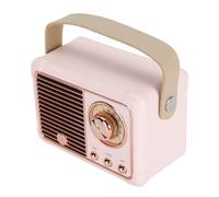 Altoparlante Wireless Vecchio Stile, 5.0 retrò da 400 MAh, Distanza di Trasmissione di 10 M per Feste (PINK)