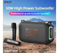 Altoparlante ZEALOT-S85M Altoparlante per feste karaoke Bluetooth con sistema audio a 2 vie Uscita da 60 W Microfono incorporato/cablato per feste