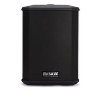 AIWA AX-1PRO - Altoparlante attivo portatile con batteria, 100 W RMS con DSP, Bluetooth 5.0 TWS, 3 canali di miscelazione, 106 dB, ingressi XLR/Jack, USB, palo 35 mm
