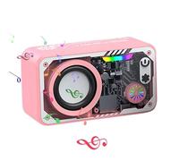 Altoparlanti all'aperto, altoparlante wireless,Audio surround 3D | Altoparlatore wireless con oneri surround 3D in stile robot interno ed esterno con LED colorato