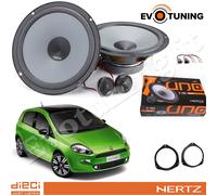 Altoparlanti Auto Hertz K 165 per Fiat Punto Evo Anteriori + Anelli Adattatori