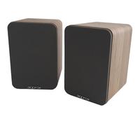 Altoparlanti Bluetooth autoalimentati da 60 W RMS in legno con telecomando