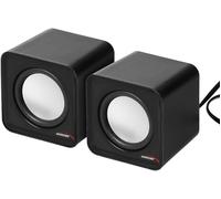 Altoparlanti Computer PC USB 2.0 Potenza 2X3W Jack Da 3,5 Mm Mini ROSSO E NERO (