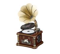 Altoparlanti da scrivania con lettore CD e Bluetooth, con ricarica USB, radio FM, stile vintage per gli amanti della musica