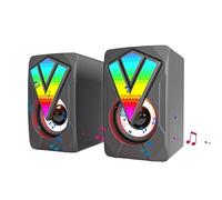 Altoparlanti da scrivania RGB, altoparlanti multimediali RGB - Altoparlante USB illuminato USB multimediale cablato per PC notebook scrivania casa