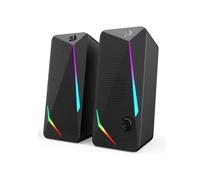 Altoparlanti da tavolo Redragon GS510 Waltz RGB, altoparlante stereo per computer PC a 2.0 canali con 4 modalità di retroilluminazione a LED colorate, migliorato Black