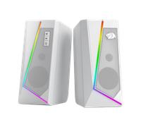Altoparlanti da tavolo Redragon GS520 RGB, altoparlante stereo per PC a 2.0 canali con 6 modalità LED colorate, suono migliorato, bianco/rosa Colore rosa