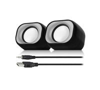 Eminent Altoparlanti per PC e laptop EM3513 – Set stereo 2.0 USB, compatto per ufficio