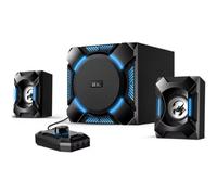 Altoparlanti Genius PC 2.1 cablati 36W nero e blu