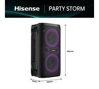 Altoparlanti Hisense Party Storm wireless 300 W con bluetooth e batteria 15 h