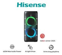 Altoparlanti Hisense Party Thunder wireless 620W con bluetooth 5.4 e LED