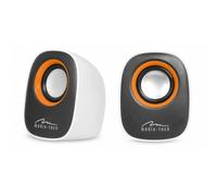 Altoparlanti Media-Tech 2 vie cablati 6 W nero e bianco con connettore 3,5 mm