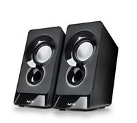 Altoparlanti NGS SB 210 cablati 12W con controllo volume e USB Type-A nero