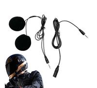 Altoparlanti Per Casco - Cuffie Per Moto Cablate Con Jack Da 3,5 Mm Con Cavo Di Prolunga Da 1 Metro | Doppi Altoparlanti Ad Alta Definizione Per Caschi Integrali | Driver Da 40 Mm 32Ω Per La Registraz