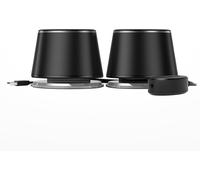 Altoparlanti per Computer Bluetooth E USB Con Luce Blu, Grande, Nero