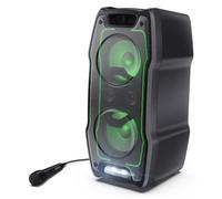Altoparlanti per feste Sharp PS-931 con microfono TWS Bluetooth 5.3 2xUSB, luce RGB 2x6,3 mm, 180 W, 13 ore, nero.