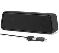 Altoparlanti per PC desktop, altoparlanti esterni per laptop, plug-in USB, cablata, soundbar per PC di piccole dimensioni con suono cristallino, volume sorprendentemente forte, bassi profondi, facile