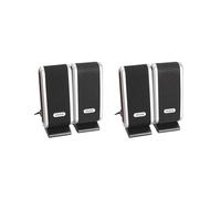 Altoparlanti per PC USB da 4 Pezzi Altoparlante Portatile Stereo da 3,5 mm con Jack per L'Orecchio per PC Desktop