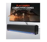 ALTOPARLANTI Q-T125 SPEAKER SOUNDBAR PER PC POTENZIAMENTO BASSI E LED ALLA BASE