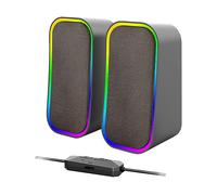 ALTOPARLANTI STEREO 2.0 SPEEDLINK TOKEN RGB - 6W - 2 canali - Connessione Bluetooth e jack da 3,5mm - 180-20000Hz, Potenza totale 6 W, Bluetooth, Nero con bordi RGB