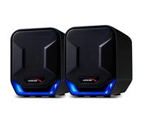 Audiocore AC865 B - Altoparlanti stereo con illuminazione, 6 W