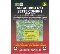 Altopiano dei Sette Comuni. Zona sud 1:30.000 1cm=300m. Carta dei sentieri a piedi, mountain bike e nordic walking