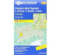Tabacco Carta N.067 Altopiano della Paganella - L.di Tovel - C.Brenta - Trento - 1:25.000 unisex