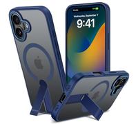 ALTORICO Cover per iPhone 17 Compatible avec MagSafe con Cavalletto, Magnetica Custodia con Supporto Regolabile Integrato Integrato Traslucido Posteriore Sottile Antiurto Case, Blu