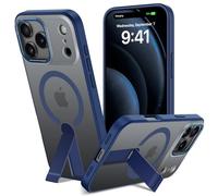 ALTORICO Cover per iPhone 17 Pro Max Compatible avec MagSafe con Cavalletto, Magnetica Custodia con Supporto Regolabile Integrato Integrato Traslucido Posteriore Sottile Antiurto Case, Blu