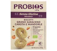 Altri Cereali - Biscotti con Grano Saraceno Carota e Mandorle, 250 grammi