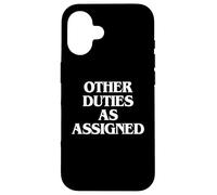 Altri doveri assegnati - Bibliotecario bibliotecario di parole divertenti Custodia per iPhone 16