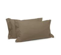 Altri - Federa Percalle Tinta Unita Standard Moka