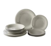 ALTRI - Set Piatti Color Loop Stone Villeroy & Boch In Porcellana, 12 Pezzi Grigio