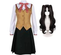 Altria Pendragon Costume Cosplay Anime Scuola Uniforme Camicia Gonna Suit | Tohsaka Rin Cosplay, set di abbigliamento per giochi di ruolo, feste di Halloween da donna