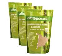 Altromercato Bio Mascobado Zucchero di Canna Integrale, 500g (Confezione da 3)