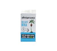 ALTROMERCATO - Caffè Biodeka decaffeinato biologico, macinato per moka - miscela arabica e robusta da filiere del commercio equo e solidale - aroma intenso e gusto equilibrato - 250 g