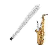 Altsaxpad Saver Brush Cleaner - Bastone per collo a forbice, strumento per la cura in microfibra Soffiatore di legno, | Manico antiscivolo in cotone ultra assorbente per la cura degli