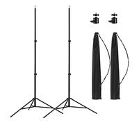 Altson - Treppiedi per fotografia, in alluminio, con custodia, 2 m, portatile, per Speedlight, flash, softbox, ombrello, luce stroboscopica, fotocamera, confezione da 2