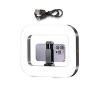 Altsuceser Supporto per fotocamera per smartphone con luce di riempimento a LED, luce di bellezza per selfie dal vivo, stabilizzatore video mobile da 8000 mAh regolabile con temperatura a doppio