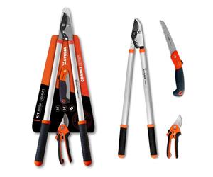 Altuna Kit di Potatura con Forbici da Giardino e Segaccio Giapponese - KIT1 | Include forbice a una mano e troncarami, ideale per giardino, orto e frutteti, tagli precisi ed efficienti