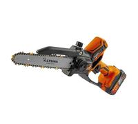 Altuna - Motosega a batteria con catena in titanio autoingrassabile - Motore Brushless 1000 W - Taglio 180 mm - Include 2 batterie 4 Ah - Leggera e compatta - Con valigetta protettiva e occhiali di