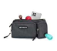 ALTYALTA EZ - Borsa da passeggio per cani, per addestramento cani, facile da portare a spasso con i cani, marsupio e dispenser di sacchetti per rifiuti (1,6 L), Grigio antracite., Stile moderno