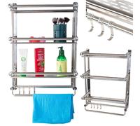 ALU del bagno. 3 ripiani per la doccia sospesa organizzatore